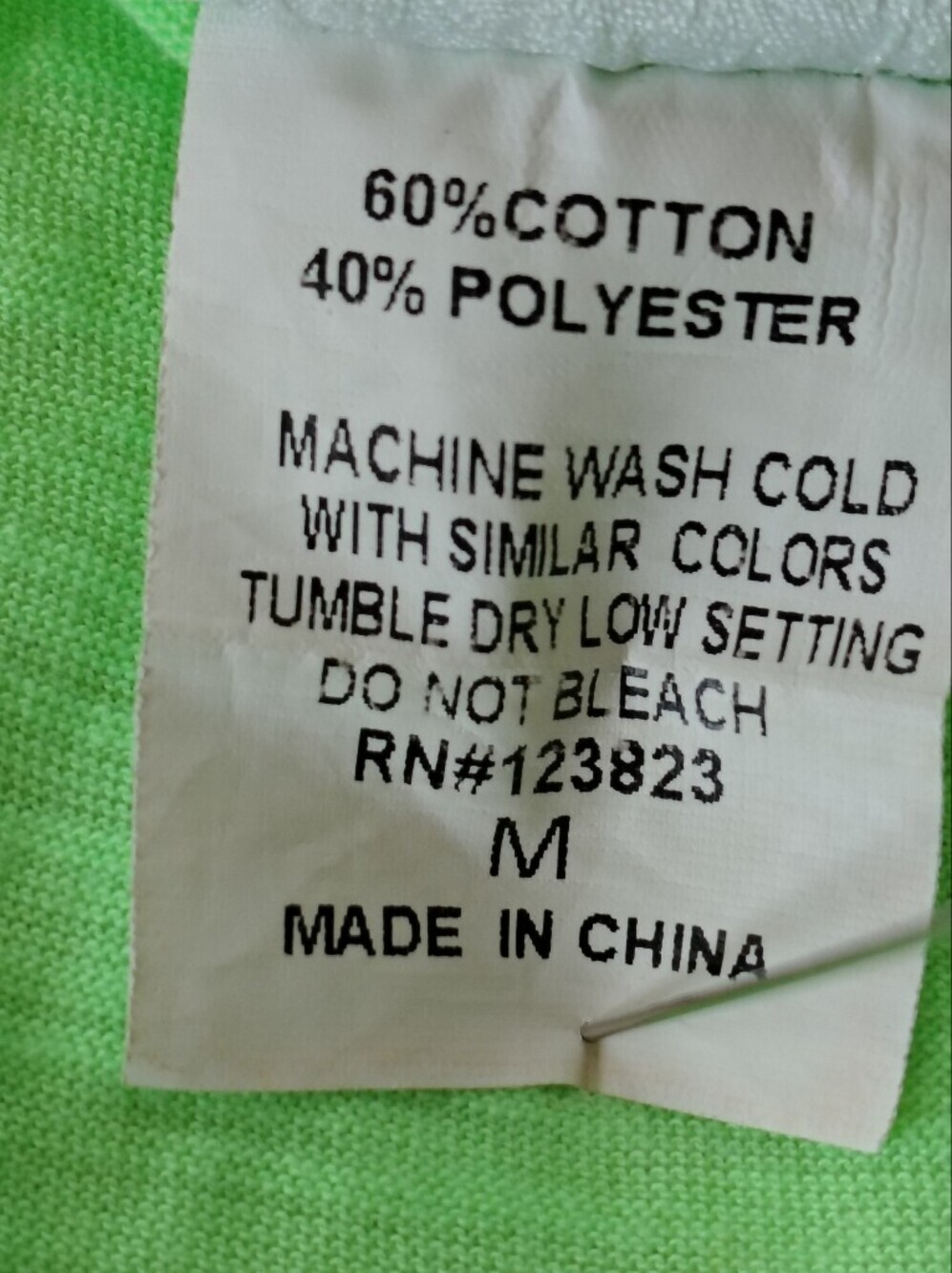 Baba Women’s Neon Green Tropical Palm Tank Top Size M - Picture 5 of 6